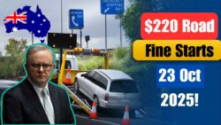 Australia Road Rule Change 23 Oct 2025 – Panic Among Drivers as New $220 Fines Announced