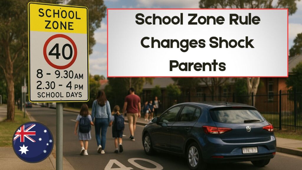 Australian School Zone Changes 2025