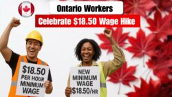 Ontario Hourly Wage Increase 2025 : Canada Workers Celebrate New $18.50 Per Hour Minimum Pay
