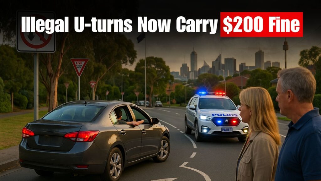 Illegal U-Turn in Australia