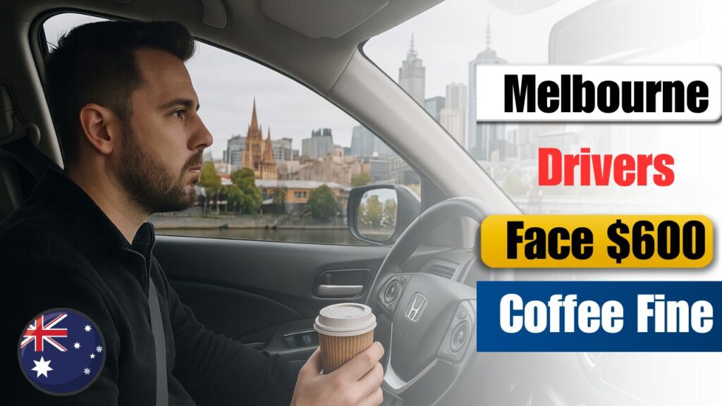 Melbourne Drinking Coffee While Driving