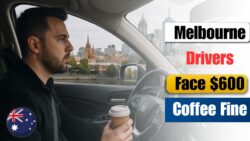 Coffee Lovers Beware – Drinking Coffee While Driving in Melbourne Now Carries $600 Fine Under New Road Rules